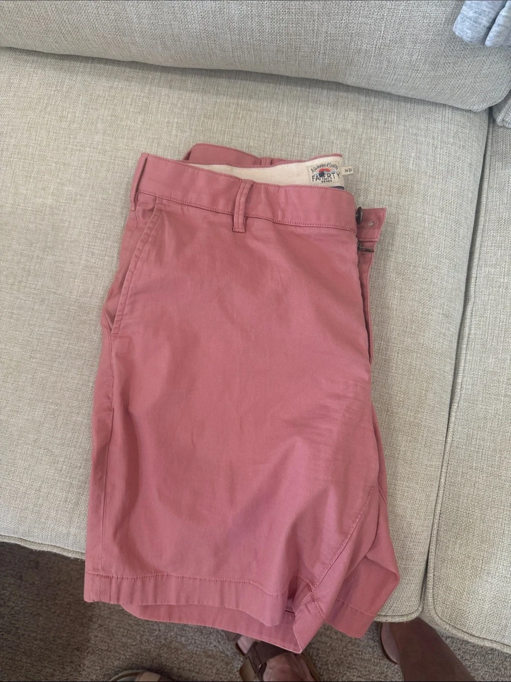 Faherty Men’s Flat Front Shorts - Dusty Rose